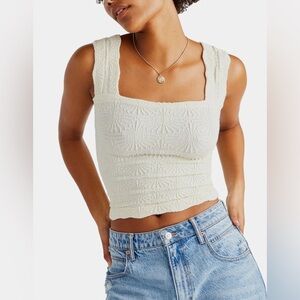 FREE PEOPLE Love Letter Womens Cami Ivory XS/S